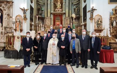 Toma de posesión de la nueva junta de la Hermandad de la Esclavitud del Santísimo.