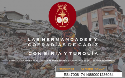 Las Hermandades y Cofradías de Cádiz con Siria y Turquía