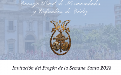 Invitación del Pregón de la Semana Santa 2023.