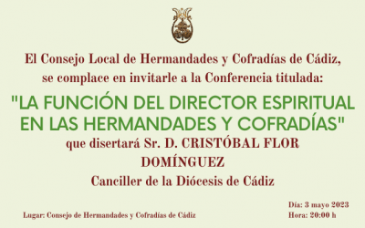 Formación: «La función del director espiritual en las hermandades y cofradías»