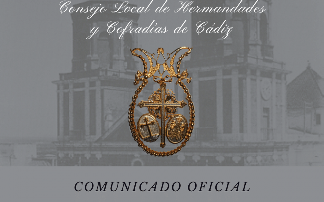 Comunicado Oficial Pregonero, Imagen del Vía Crucis y Pintor del cartel para la Semana Santa 2024.