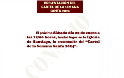 Presentación del Cartel de la Semana Santa 2024.