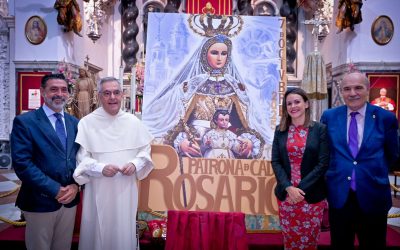 La iglesia de Santo Domingo ha acogido este martes la presentación del cartel con motivo de la festividad de la Virgen del Rosario, Patrona de la ciudad.