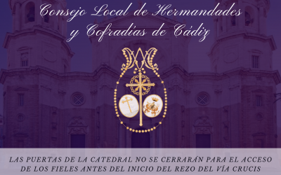 Las puertas de la Catedral no se cerrarán para el acceso de los fieles antes del inicio del rezo del Vía Crucis